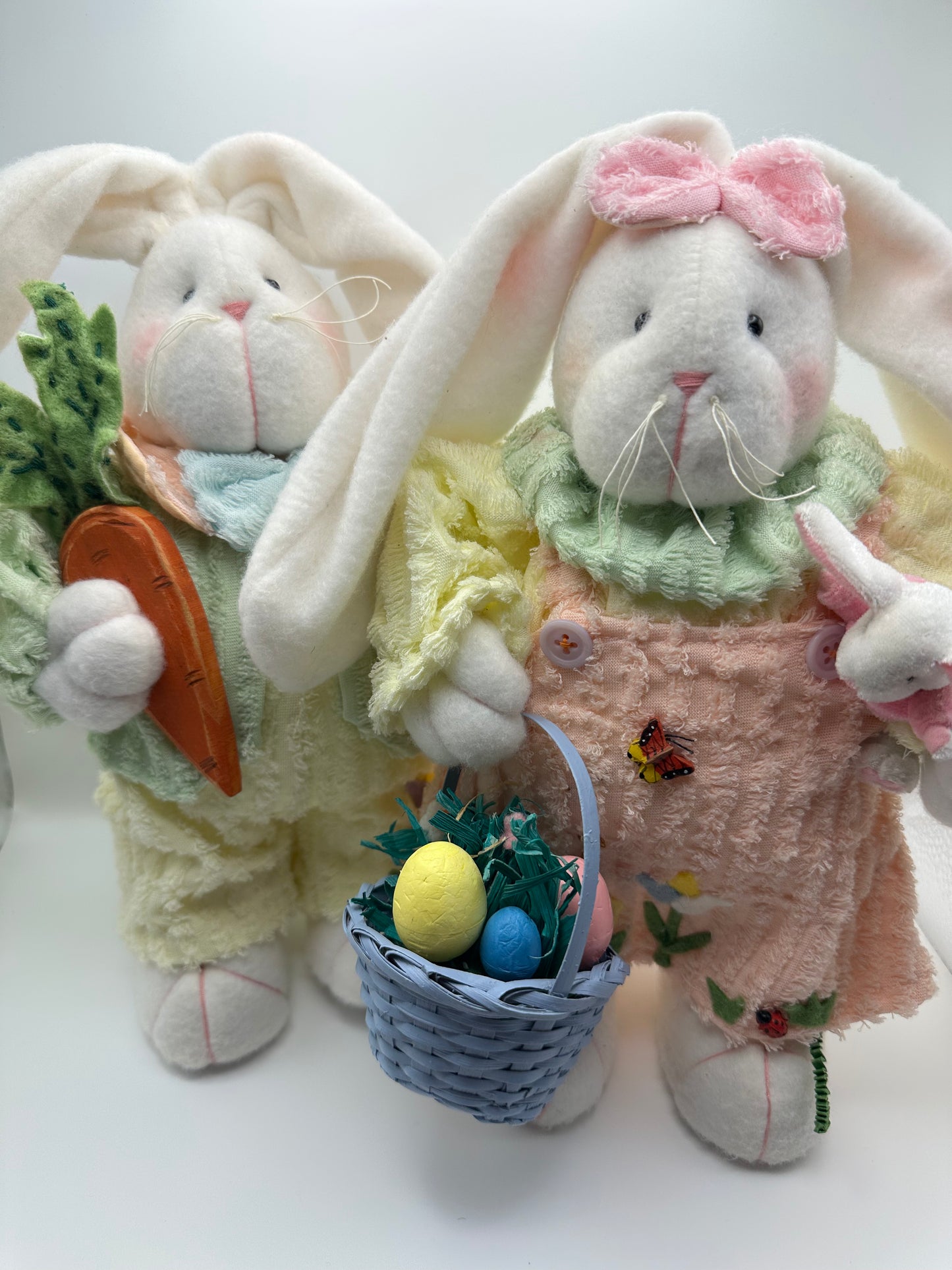 Vintage Chenille Bunny Rabbit, Plush, Short Girl