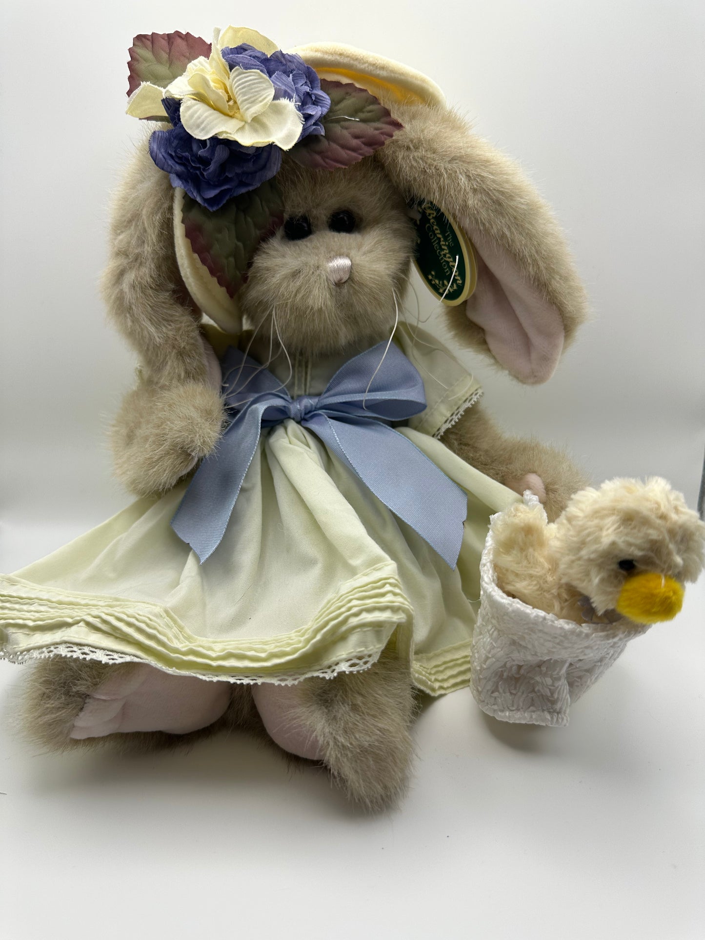 The Bearington Collection, Brown Bunny with Yellow Dress