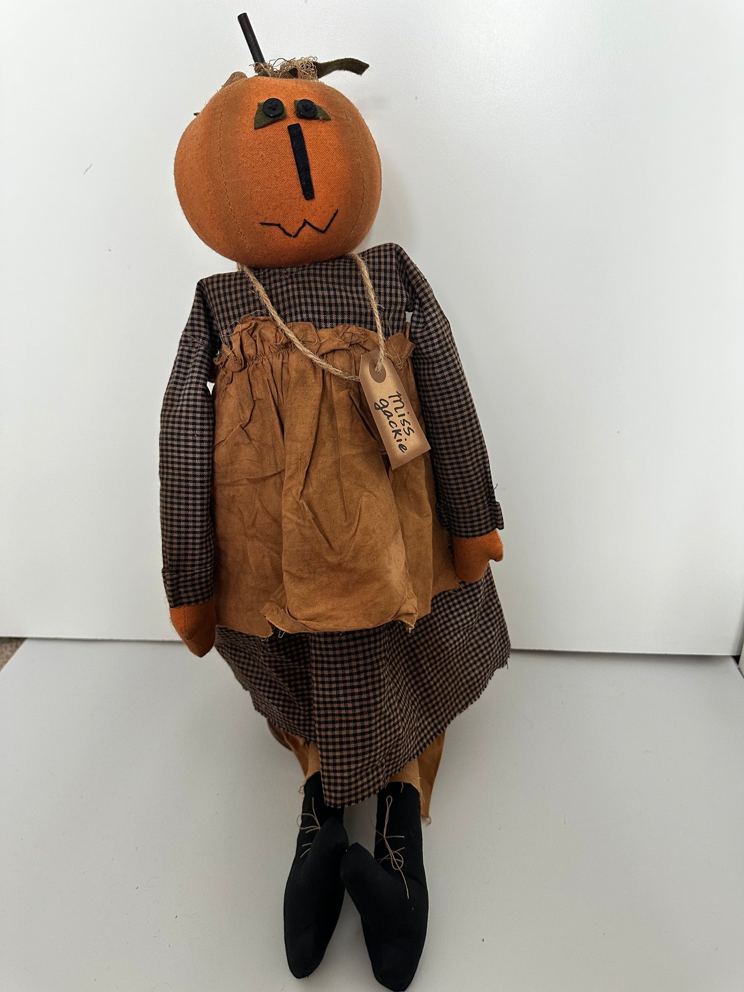 Miss Jackie Pumpkin Head Doll
