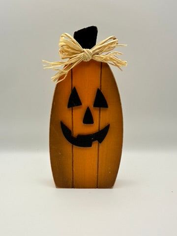 Set of Two, Pumpkin and Ghost Wooden Decor Signs