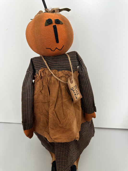 Miss Jackie Pumpkin Head Doll
