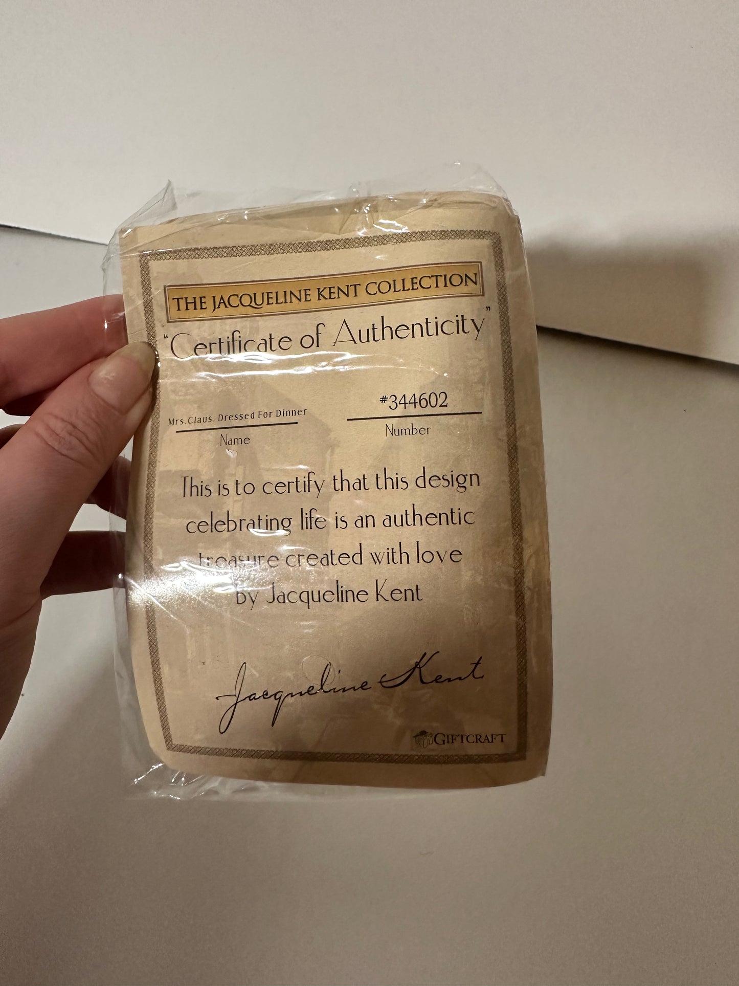 Jacqueline Kent, Mrs. Claus Dressed for Dinner, Original Packaging