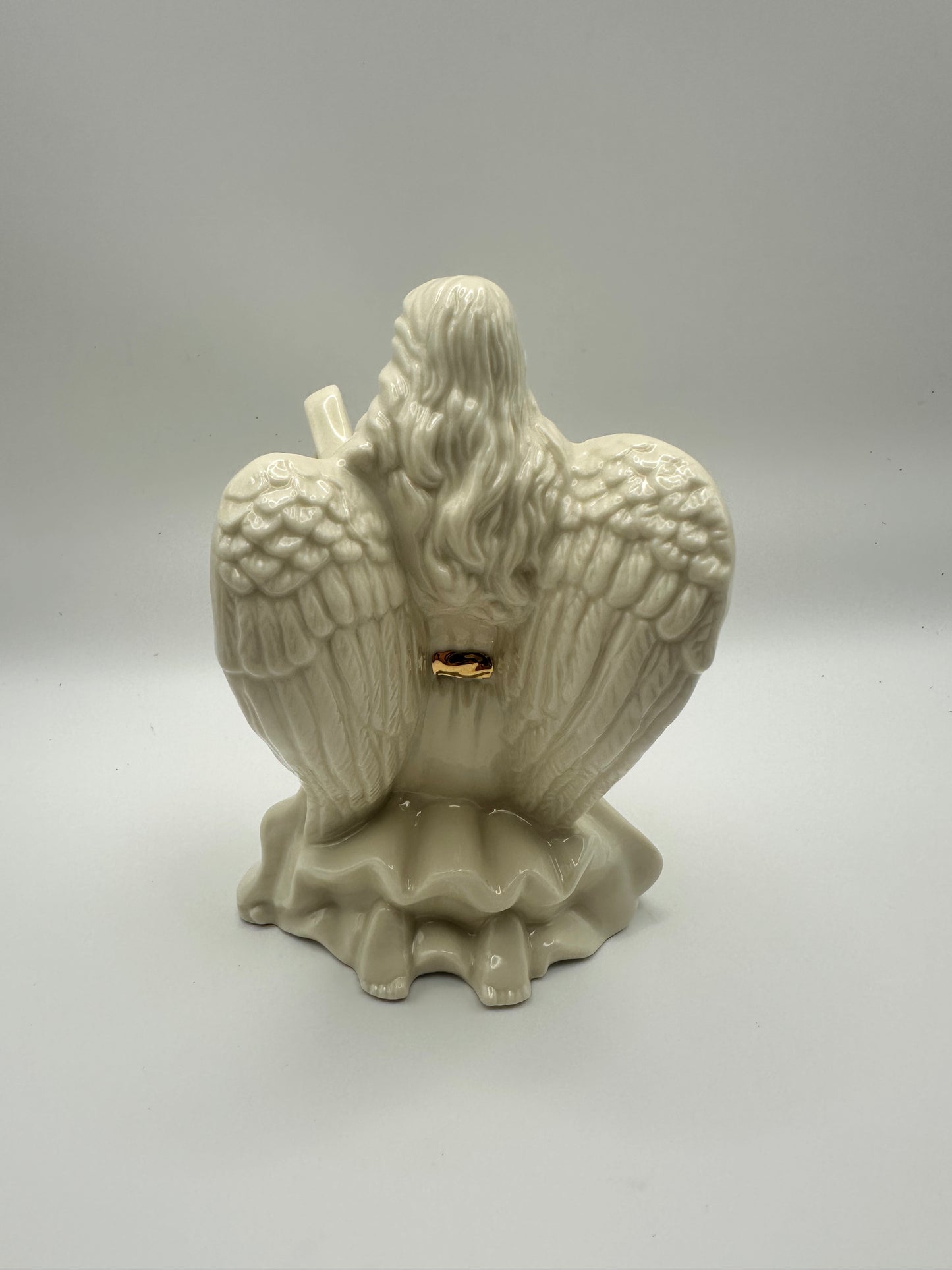 Lenox Guardian Angel Playing Harp, Porcelain Figurine