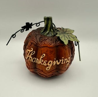 "Thanksgiving" Pumpkin Figurine