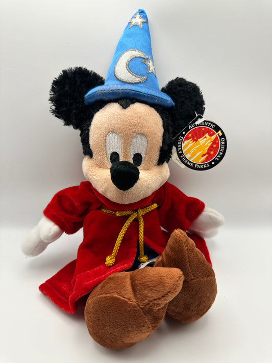 Disney Fantasia Sorcerer Mickey Mouse Plush, with Tags