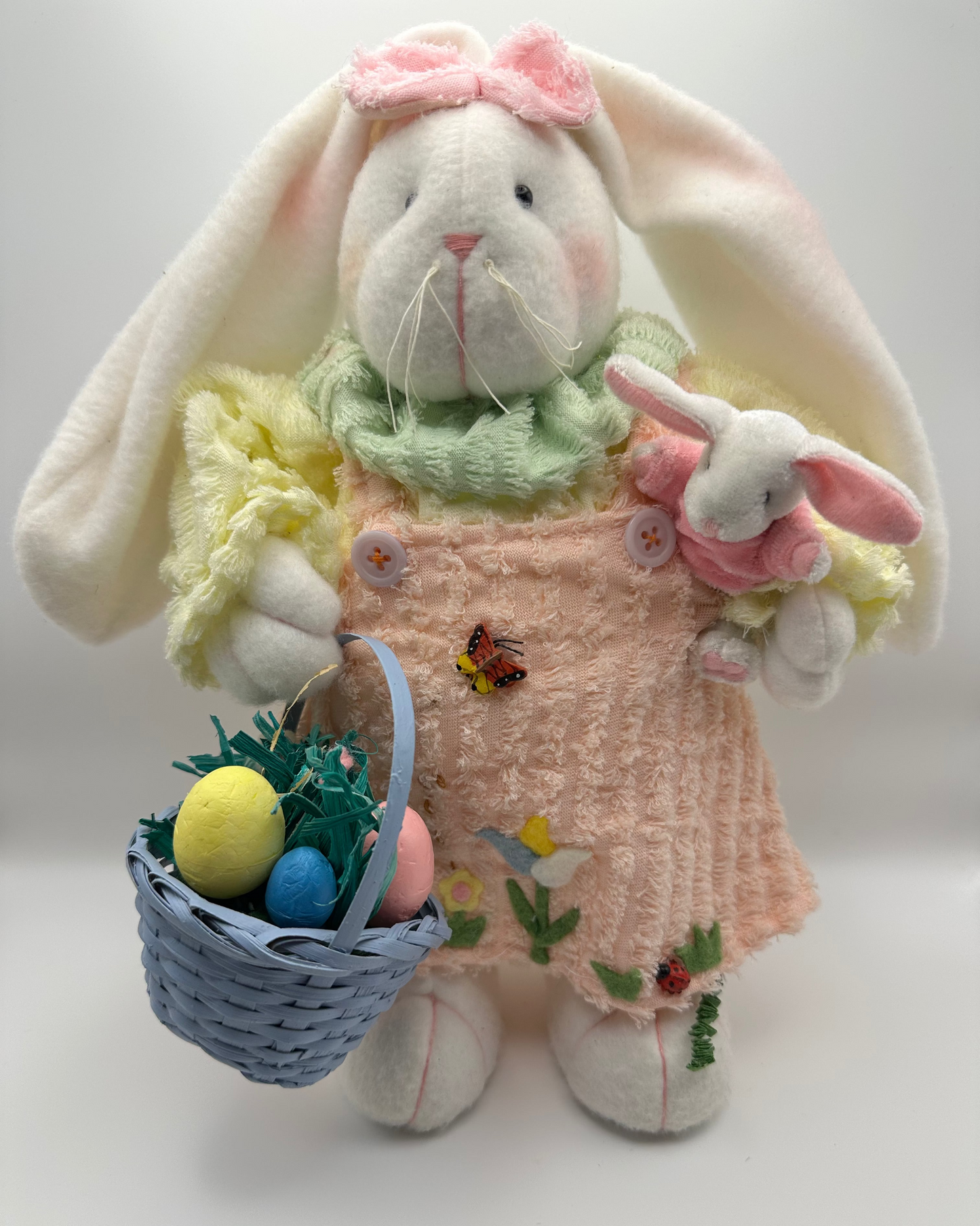 Vintage Chenille Bunny Rabbit, Plush, Short Girl