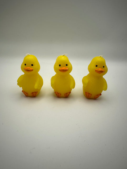 Yellow Duck Candle, Set of 3, Easter