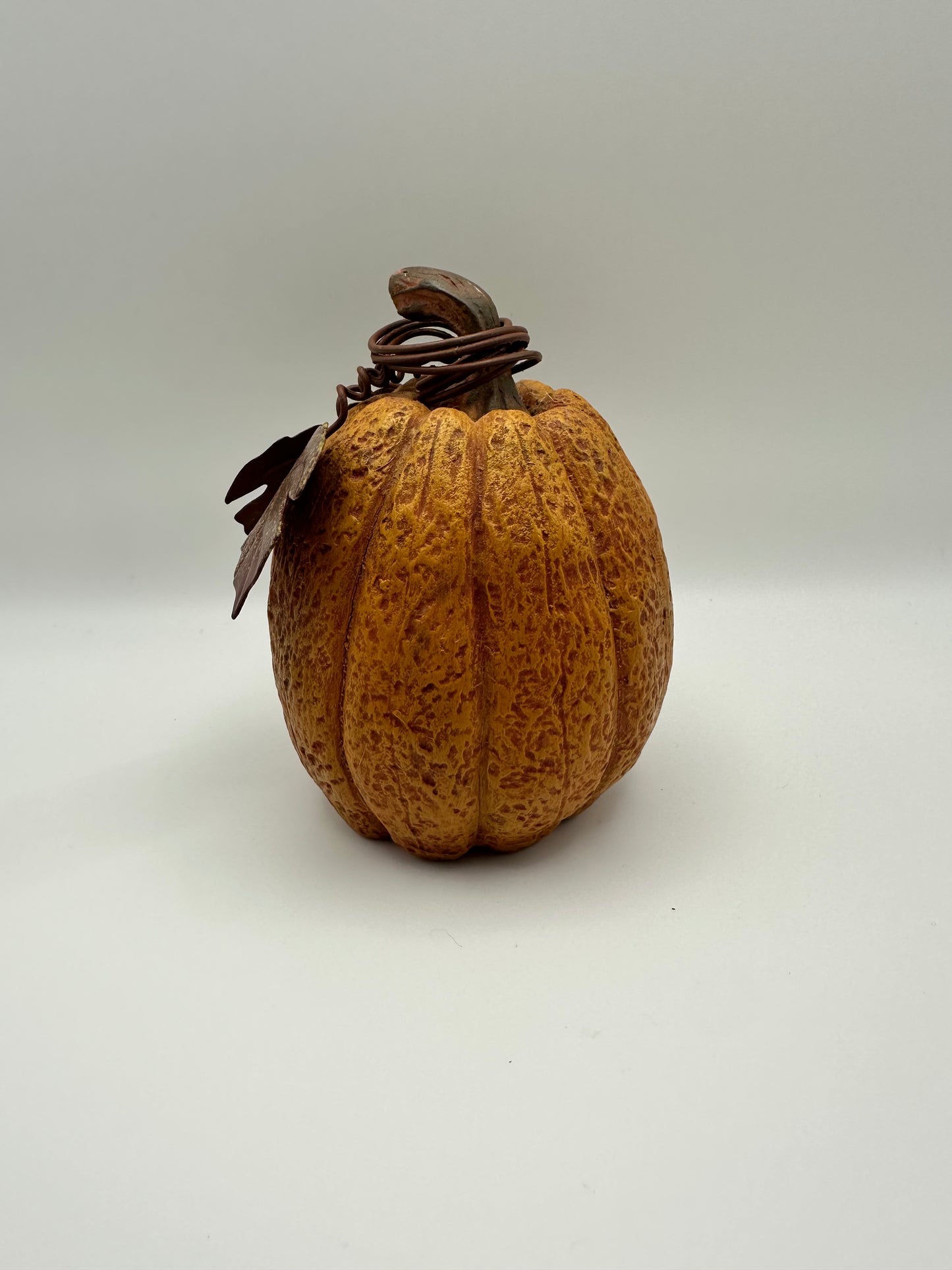 "Happy Harvest" Resin Pumpkin Figurine