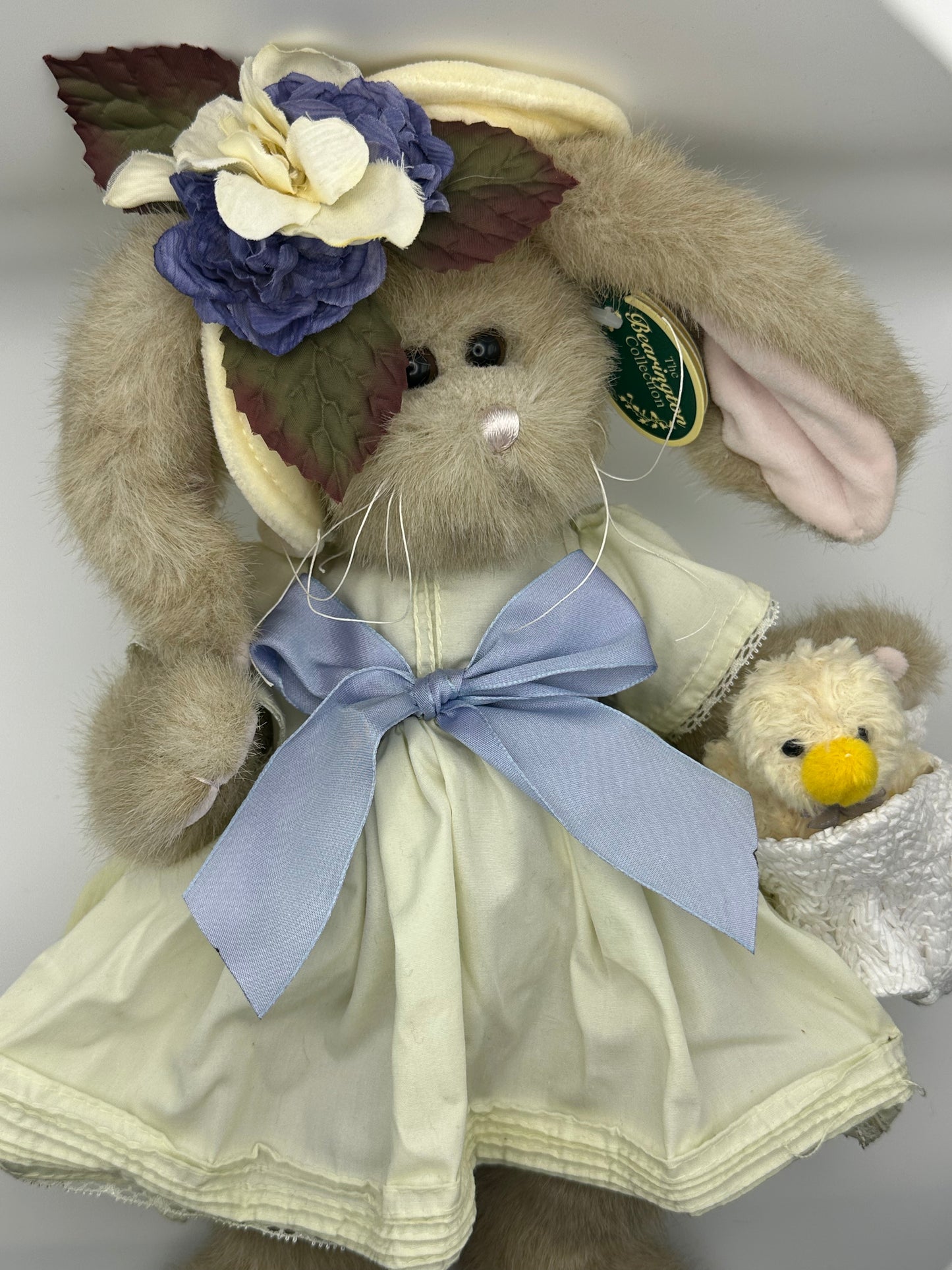 The Bearington Collection, Brown Bunny with Yellow Dress