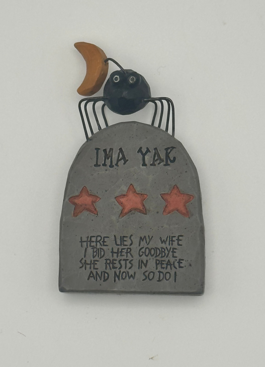 B.Loyd 2005 Halloween Spider Tombstone Figurine