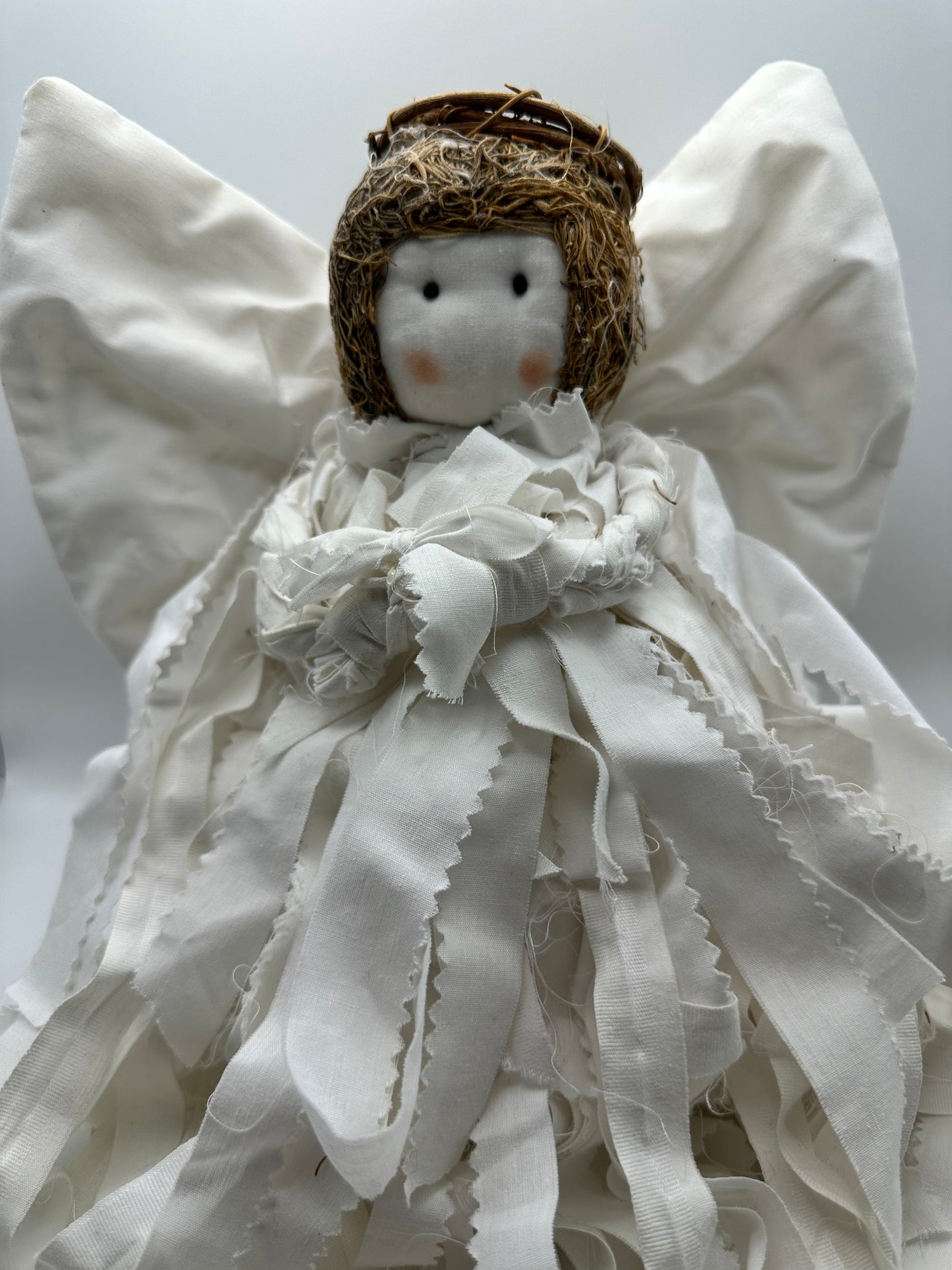 Vintage, Handmade Fabric Angel Doll
