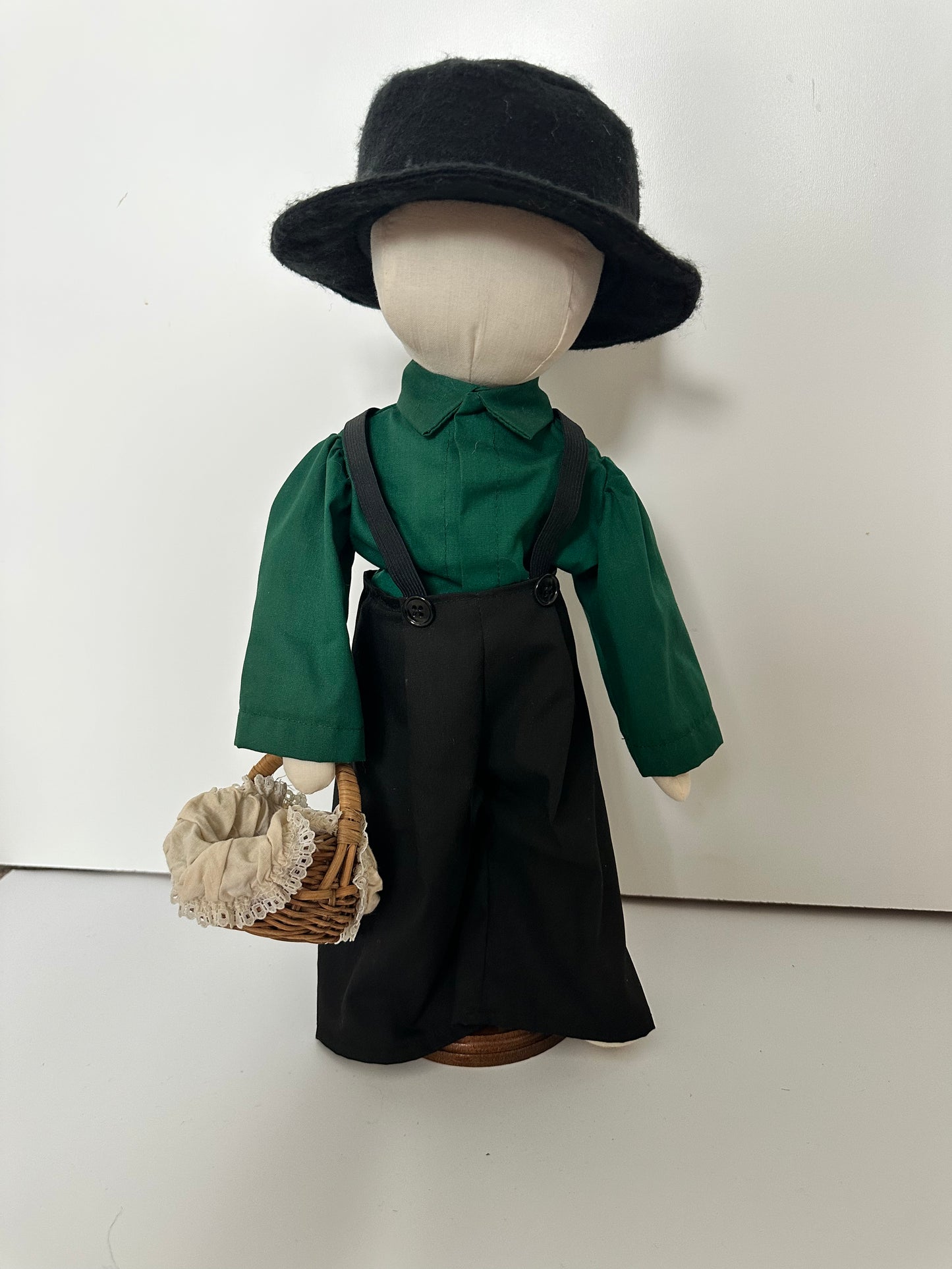 Faceless Amish Cloth Doll, Boy, Folk Art