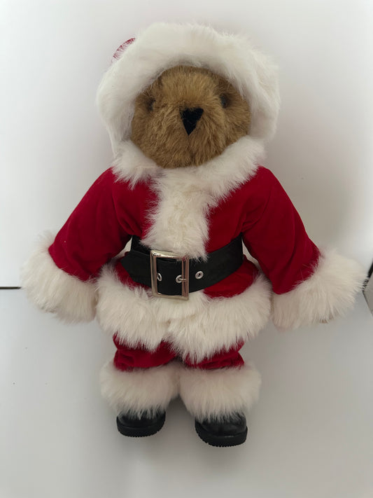 Vermont Teddy Bear Santa Claus with Black Rubber Boots