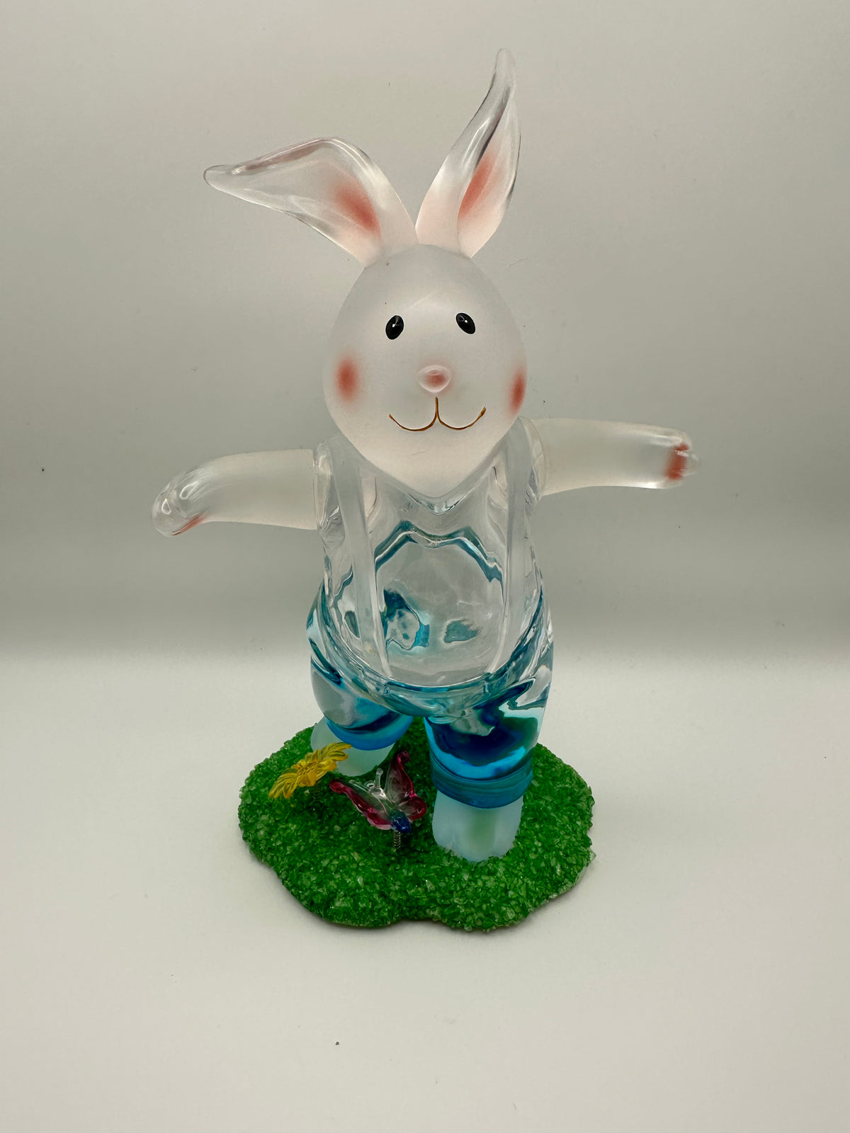 Vintage Acrylic Lucite Easter Rabbit Figurine